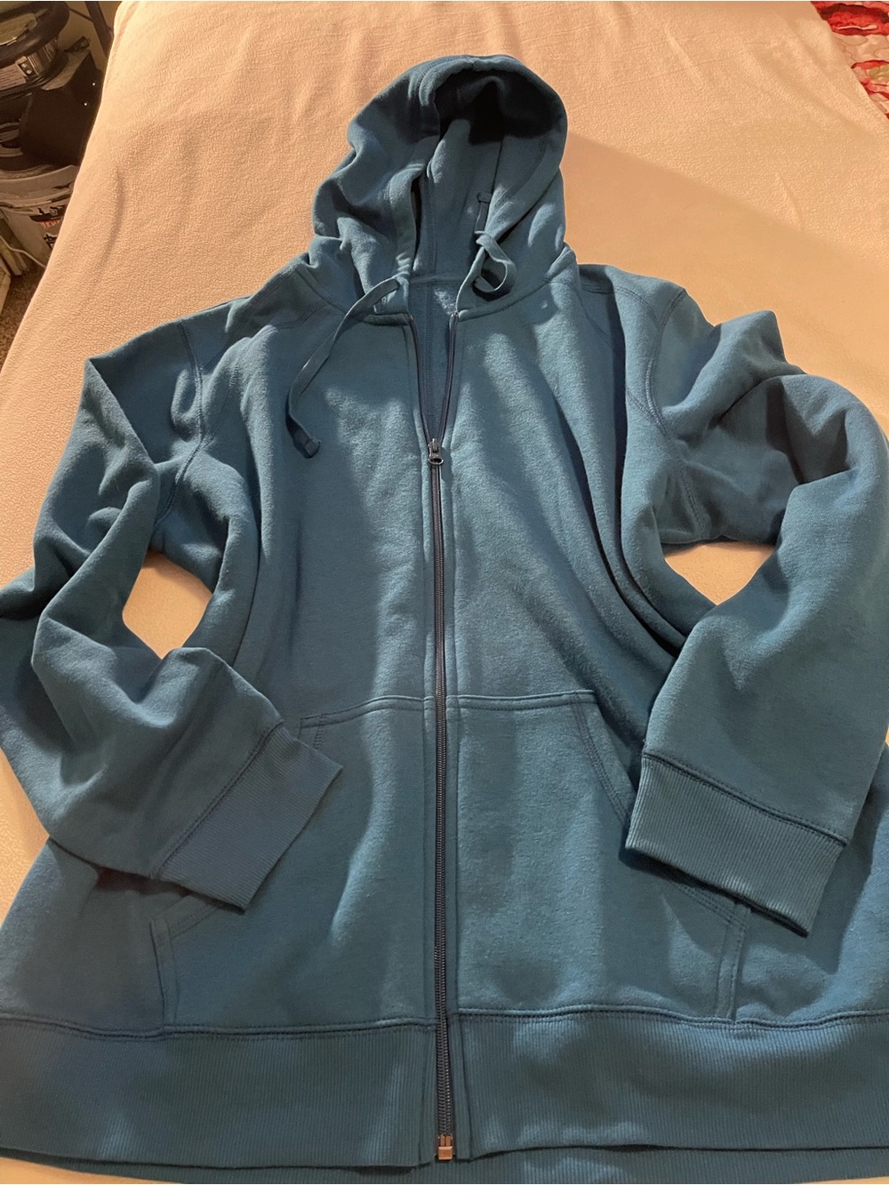 St. John's Bay Blue Full-Zip Hooded Jacket